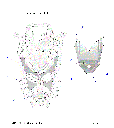 BODY, HOOD FOAM/SEAL and LINER - S26TGG9BS/9BEL (C602818)