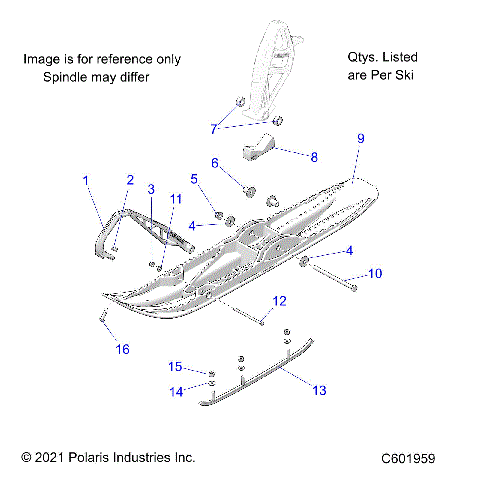 STEERING, SKI ASM. - S23TLG8RS/8RE (C601959)
