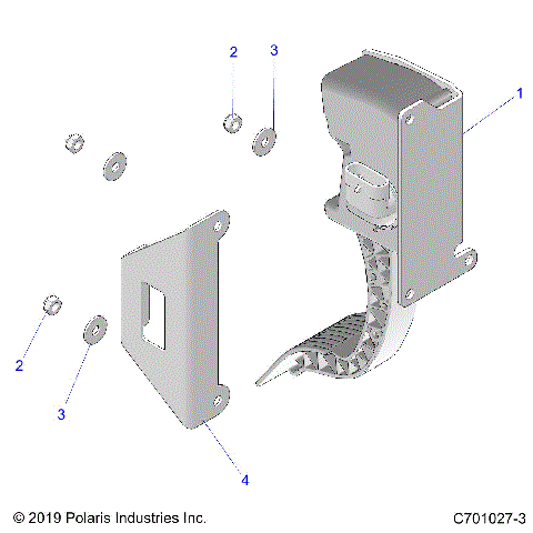 ENGINE, THROTTLE PEDAL - Z21N4E99NG (C701027-3)