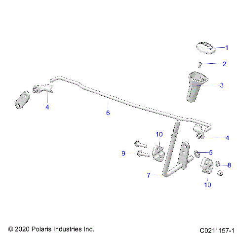 DRIVE TRAIN, GEAR SELECTOR - A21SEK57AG/BG (C0211157-1)