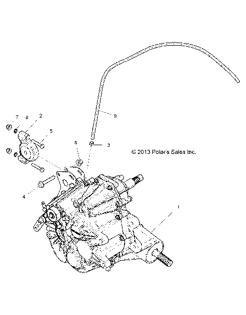 DRIVE TRAIN, MAIN GEARCASE MOUNTING - Z16VDE99FM/NM (49RGRTRANSMTG14RZR1000)