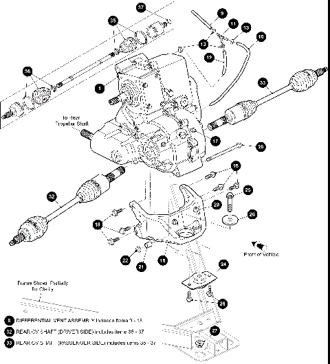 REAR DRIVE GEARCASE/AXLES [302455]