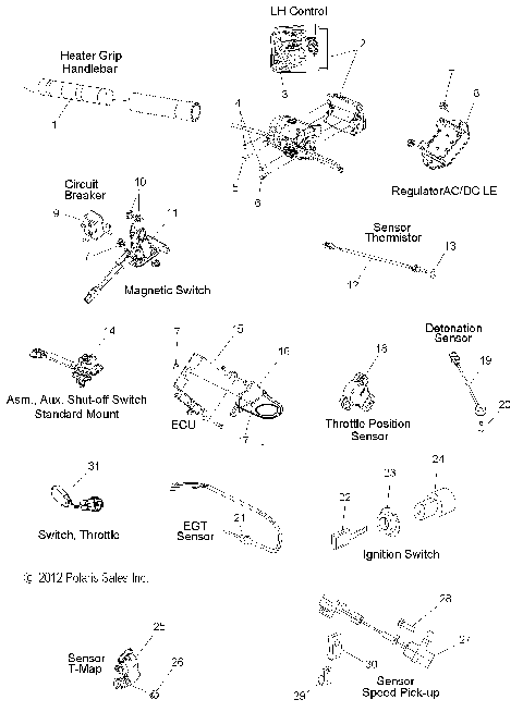 ELECTRICAL, SWITCHES, SENSORS and COMPONENTS - S15CS6GSL/GEL (49SNOWELECT14RMK)