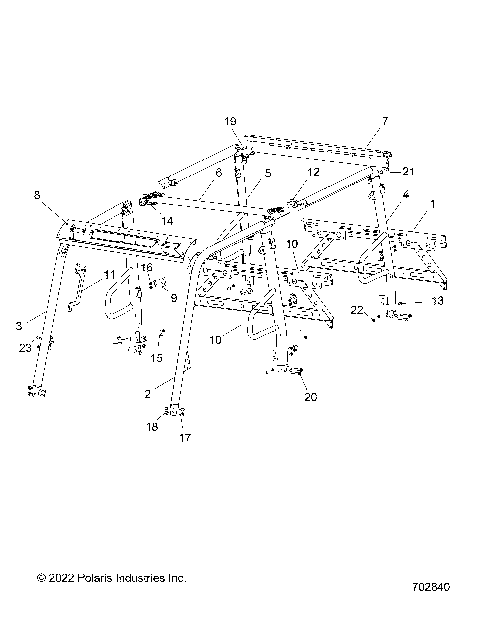 CHASSIS, CAB FRAME - R22M4K57B4/B2 (702840)
