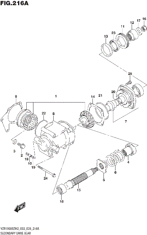 SECONDARY DRIVE GEAR