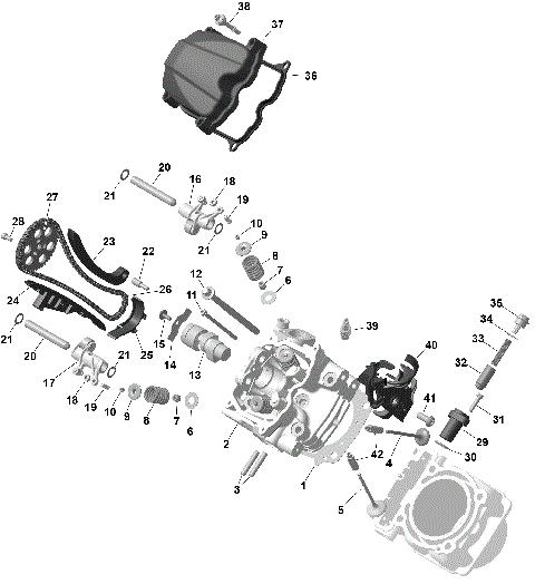 01- ROTAX - Front Cylinder Head