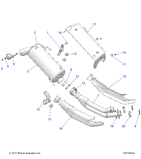 ENGINE, EXHAUST - A25SXD95A9 (C0210548)