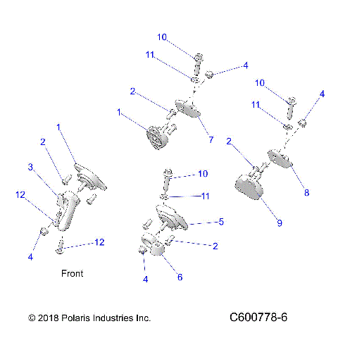 ENGINE, MOUNTING & LONG BLOCK - S21TDV8RS/8RE ALL OPTIONS (C600778-6)