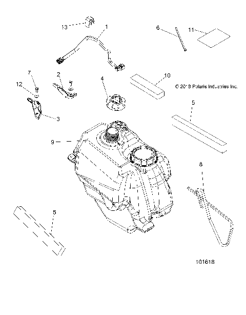BODY, FUEL TANK ASM. - A19SES57R1/7/SET57R1 (101618)