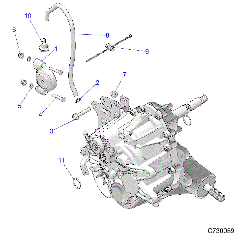DRIVE TRAIN, MAIN GEARCASE MOUNTING - R21TAE99FA/SFA/SCA/SCK/EA/EK (C730059)