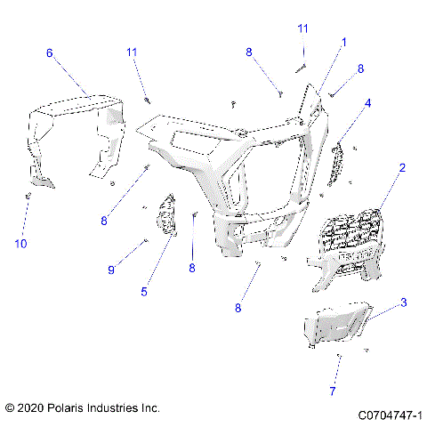 BODY, FRONT BUMPER - Z23ASE99A4/B4/K99A4(C0704747-1)