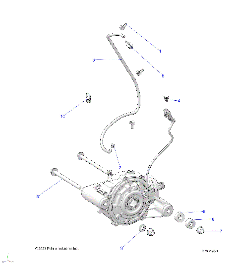 DRIVE TRAIN, FRONT GEARCASE MOUNTING - R25RSF99AY/AL (C730196-1)