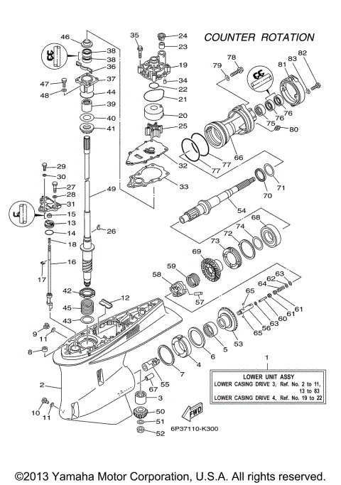 LOWER CASING DRIVE 3