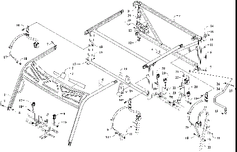 ROPS AND SEAT BELT ASSEMBLY [303338]