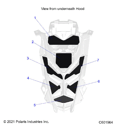 BODY, HOOD FOAM/SEAL - S23TLG8RS/8RE (C601964)