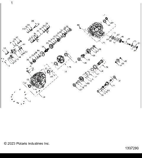DRIVE TRAIN, MAIN GEARCASE INTERNALS - Z25NMF99A4/A5/B4/B5 (1337280)
