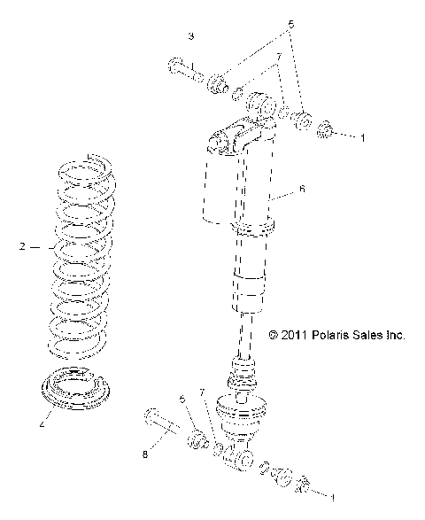 SUSPENSION, FRONT SHOCK MOUNTING - R12XE7EFX (49RGRSHOCKMTG11RZR4I)