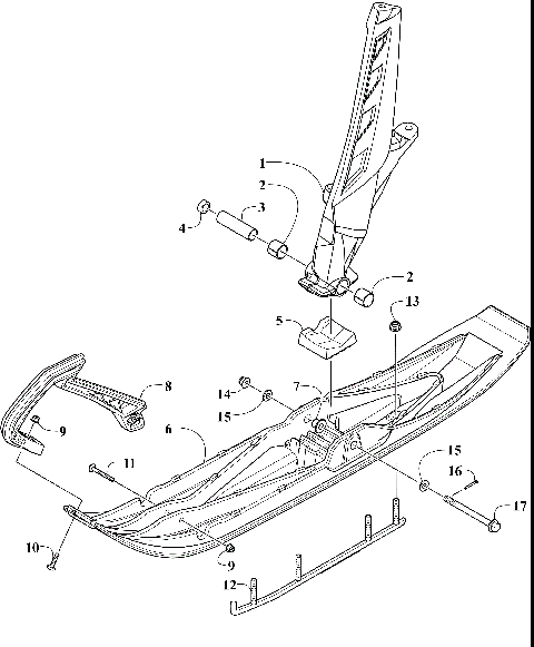 SKI AND SPINDLE ASSEMBLY [108592]