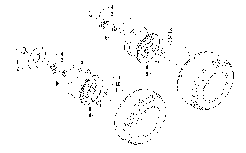 WHEEL AND TIRE ASSEMBLY [92473]