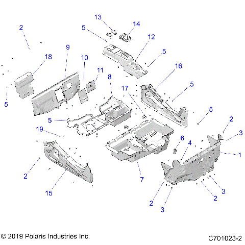 BODY, FLOOR and ROCKER PANELS - Z21ASE99F5/S99C5/E5 (C701023-2)