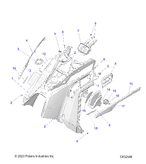 BODY, CONSOLE - S23TDE8RS (C602282)