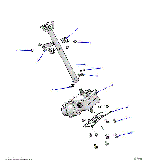 STEERING, STEERING POST ASM. - A24SLE95FN/S95CN/S95FN/EN (C102592)
