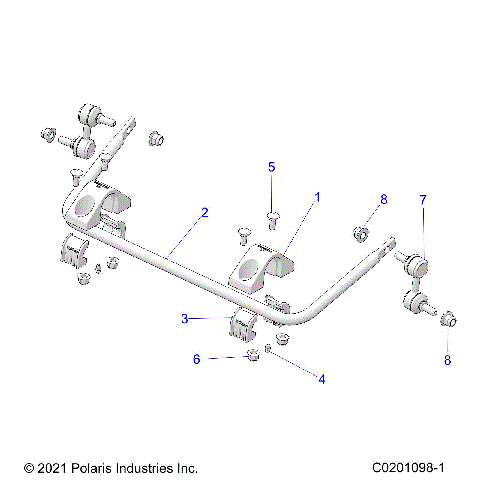 SUSPENSION, REAR STABILIZER BAR - Z25HCA18A4/A7/B4/B7 (C0201098-1)