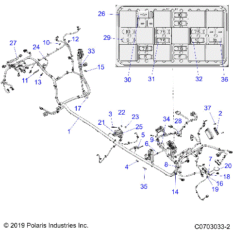 ELECTRICAL, WIRE HARNESS, CHASSIS, ULTIMATE - Z20R4D92AC/BC/LC/AK/BK/AR/BR (C0703033-2)