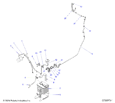 ELECTRICAL, BATTERY/CABLES - R25X6W1RB9/BD/BM (C730970-1