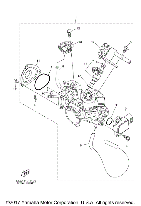 THROTTLE BODY ASSY 1