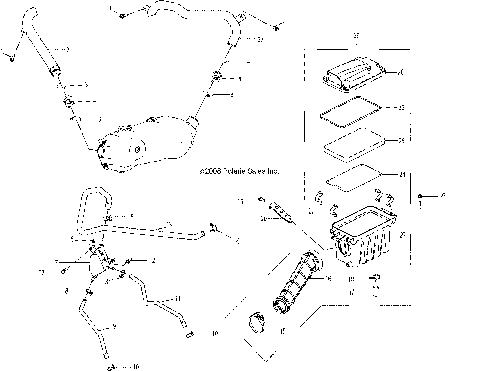 ENGINE, AIR INTAKE SYSTEM - A09FA09AA/AB (49ATVAIRBOX09OUT90)