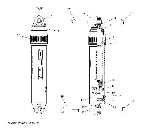 SUSPENSION, SHOCK, IFS (7043447) - S09PP7FS/FE (49SNOWSHOCKIFS7043315)