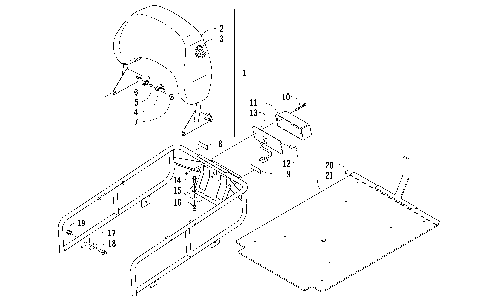 RACK, BACKREST, AND TAILLIGHT ASSEMBLY [86307]