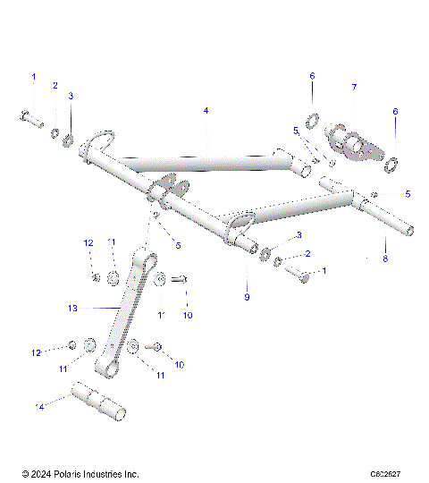 SUSPENSION, TORQUE ARM, FRONT - S26TGG9BS/9BEL (C602827)
