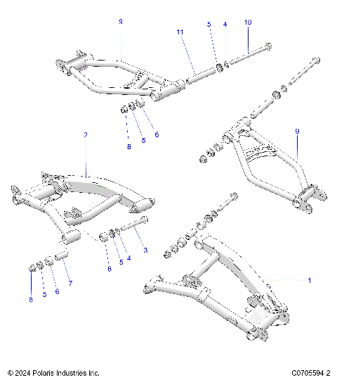SUSPENSION, REAR CONTROL ARMS