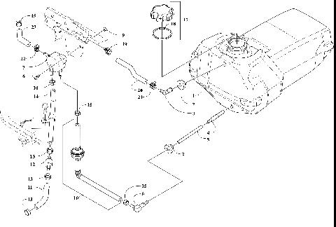 GAS TANK AND FUEL PUMP ASSEMBLIES [108179]