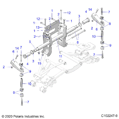 SUSPENSION, TORSION BAR - A22S6E57A1 (C102247-9)