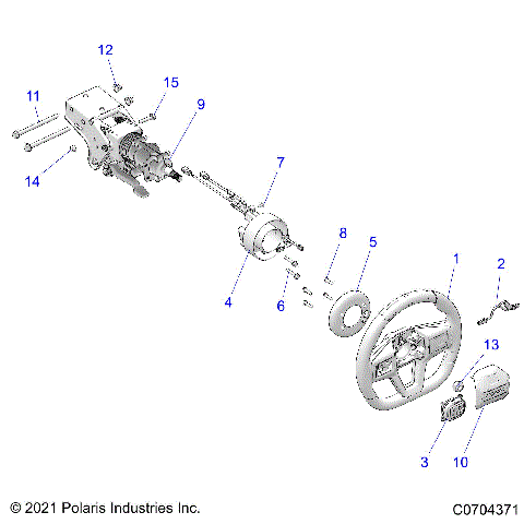 STEERING, UPPER, PREMIUM/ULTIMATE - Z21RAC92BF (C0704371)