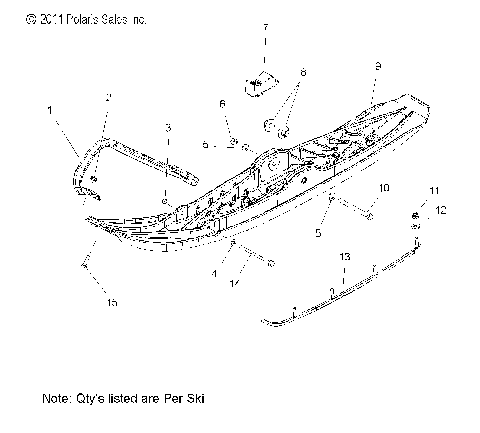 STEERING, SKI ASM. - S12BF8GSA/GSL (49SNOWSKIASM12600RUSH)