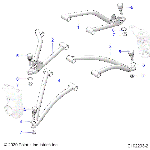 SUSPENSION, A-ARMS - A26SHY57AL/AS (C102293-2)