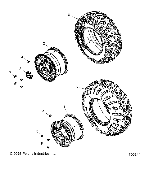 WHEELS, REAR - R18RGE99BM/BB/B7/KBS/UB9/UBG (700844)