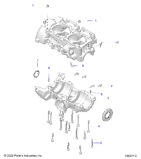 ENGINE, CRANKCASE - S24TKL8RS (C602113)