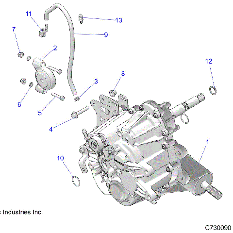 DRIVE TRAIN, MAIN GEARCASE MOUNTING - R23MAU57B4/B9 (C730090)