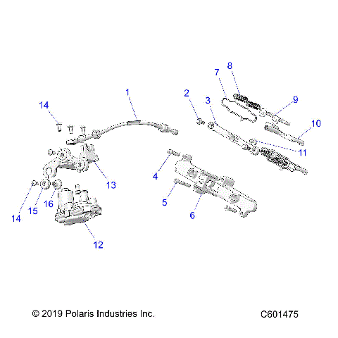 ENGINE, EXHAUST VALVE ASM. AND ACTUATOR - S21TDV8RS/8RE ALL OPTIONS (C601475)