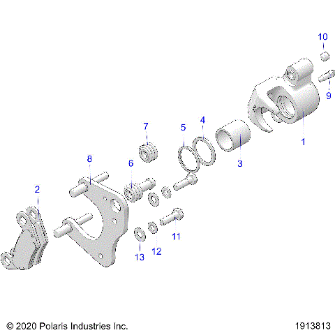 BRAKES, FRONT CALIPER - A21SEK57AG/BG (1913813)