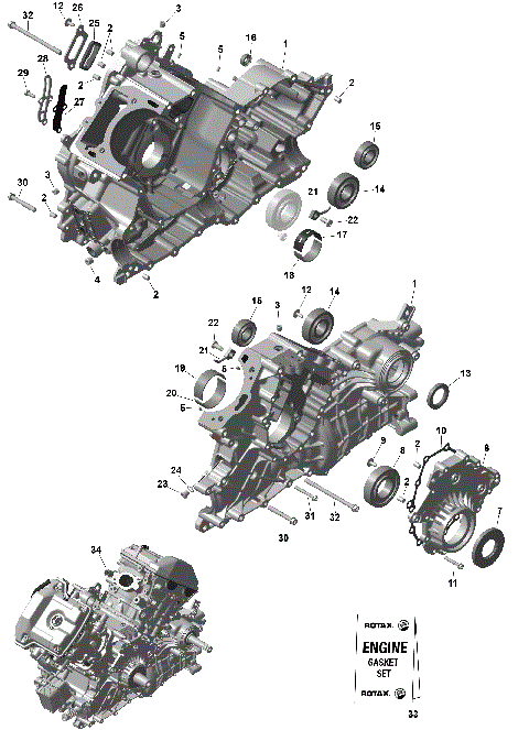 01- ROTAX - Crankcase