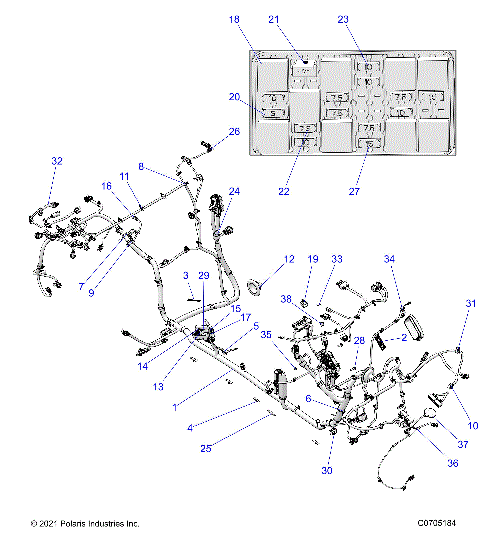 ELECTRICAL, WIRE HARNESS, CHASSIS - Z23GAD92PE (C0705184)
