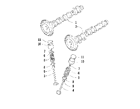 CAMSHAFT/VALVE ASSEMBLY [86111]