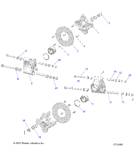 SUSPENSION, REAR CARRIER - R25RSF99AY/AL (C731082)