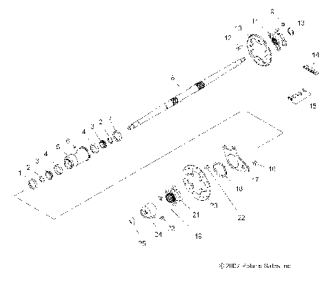 AXLE, REAR and HOUSING - A07GJ50AA/AB/AC (4999201849920184B06)